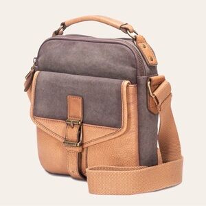 Frye Stylish Brown and Tan Men's or Women’s crossbody